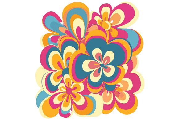 Download 60s Floral Background Sublimation Png - Premium Resources