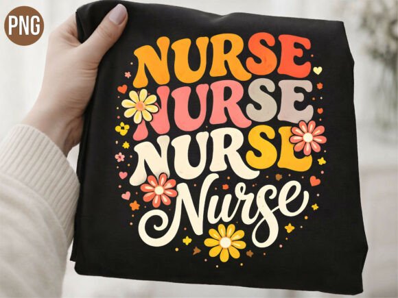 Download Retro Groovy Nurse Flower Power PNG - Flower power Collection