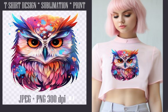 Download Bright Watercolor Owl ,transparent PNG - Premium Bundle