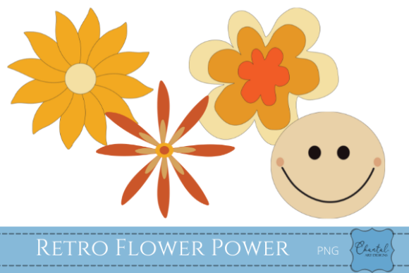 Download Retro Flower Power - Premium Resources
