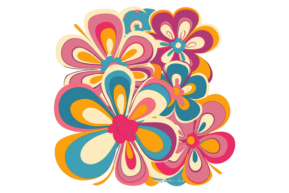 Download Hippie Flowers Background 60s Png - Hippie flowers Collection