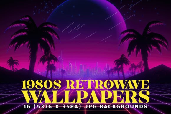 Download 16 Retrowave Wallpapers in 6K - Retrowave Collection