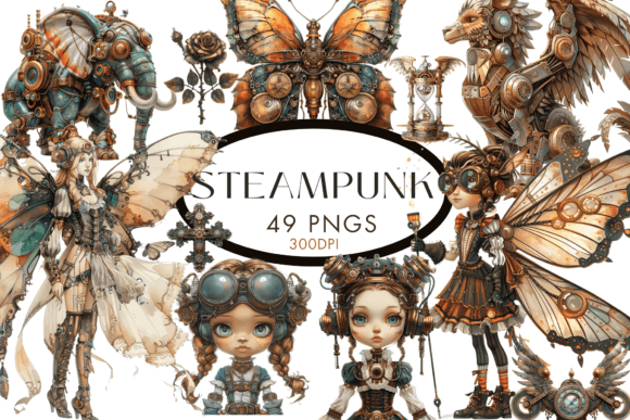 Download Steampunk Clipart PNG - Steampunk Collection