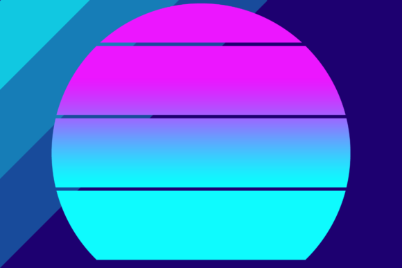 Download Retrowave Neon Sunset Background - Retrowave Collection