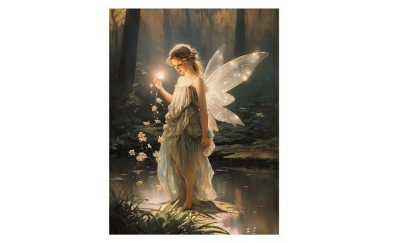 Download Bright Watercolor Forest Fairy Poster - Bright watercolor Collection
